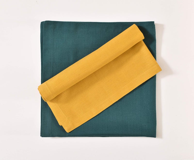 Fingercraft Multicolor Cloth Napkins - Set of 12 Pure Cotton Everyday Lunch Dinner Napkin - Holiday Birthday Party Gift - Soft Washable Absorbent Reusable Napkin Christmas Cloth Napkins Multi Pack - Image 3